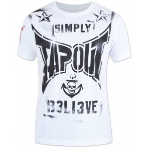 Tapout 'Combat Stencil' maglia bianca