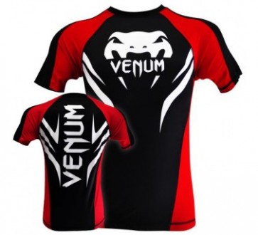 Venum 'Electron 2.0' rashguard short sleeves black