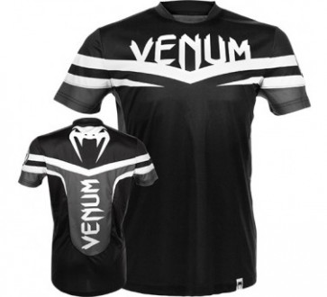 Venum 'Sharp' shirt black and white (Dry Tech)